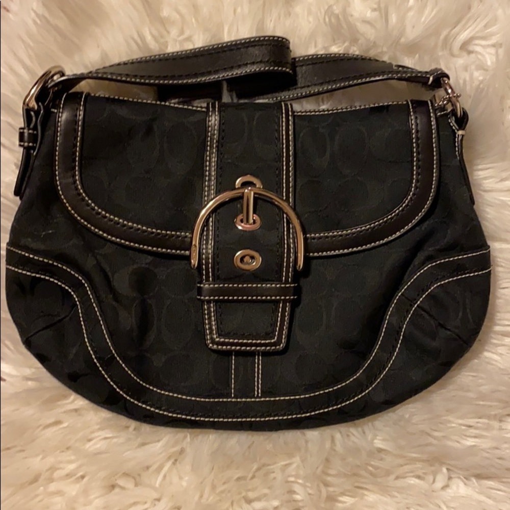 Coach Soho Signature C Canvas Shoulder Bag - Picture 2 of 7